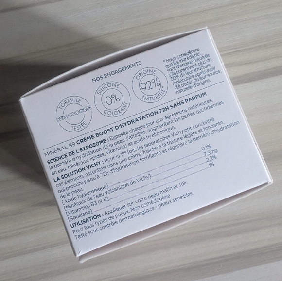 2/$50 Vichi Minéral 89 72H Moisture Boosting Fragrance Free Cream - Picture 2 of 2